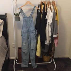Denim overalls